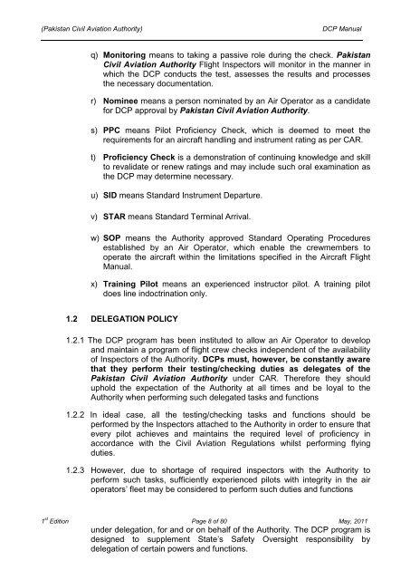 Designated Check Pilot Manual - Civil Aviation Authority