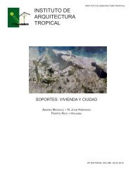 SOPORTES : vivienda y ciudad - Instituto de Arquitectura Tropical