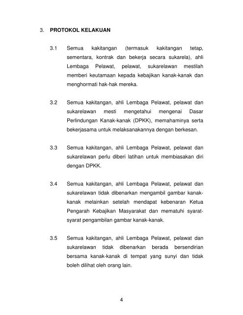 1 DASAR PERLINDUNGAN KANAK-KANAK BAGI RUMAH ... - kpwkm