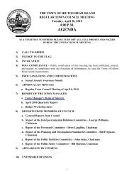 Meeting Agenda - Town of Hilton Head Island