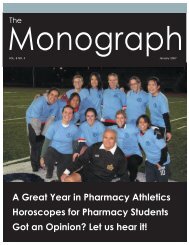 Monograph - University of Toronto's Undergraduate Pharmacy Society