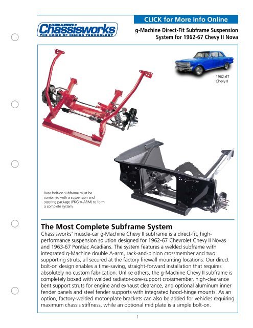 The Most Complete Subframe System - Chris Alston's Chassisworks