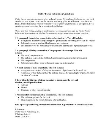 Walter Foster Submission Guidelines.pdf - Qbookshop