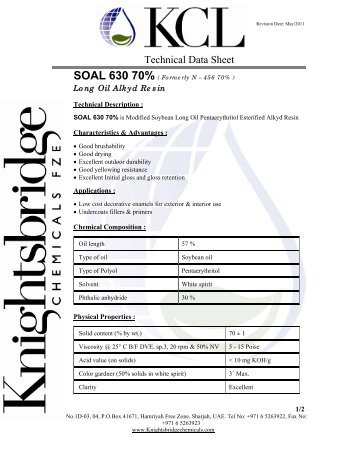 SOAL 630 70% - Knightsbridge Chemicals Ltd.