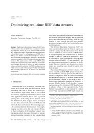 Optimizing real-time RDF data streams - Franz Inc.