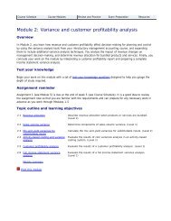 Module 2: Variance and customer profitability analysis - PD Net