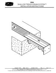 z884 shallow trench drain systemâ¢ installation instructions - Zurn