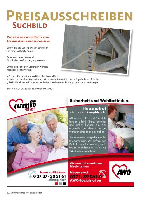Seniorenpost 2010/2 - Stiftung Diakoniestation Kreuztal