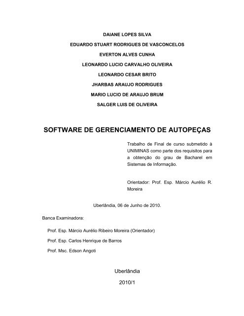 Software de Gerenciamento de AutopeÃ§as - Si.lopesgazzani.com.br