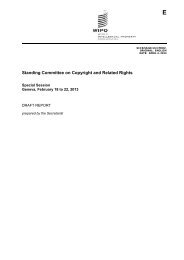 Standing Committee on Copyright and Related Rights - WIPO