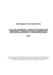 DOCUMENTO DE REGISTRO - Ibercaja