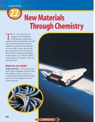 Chapter 22: New Materials Through Chemistry - Wylie Jr. High School