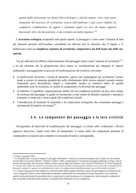 CRITERI e INDIRIZZI per la TUTELA del PAESAGGIO - Regione ...