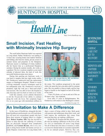 Community HealthLine - Huntington Hospital