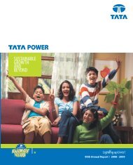 90th Annual Report FY09 - Tata Power