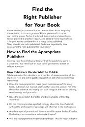 Find the Right Publisher for Your Book - Writer's Digest