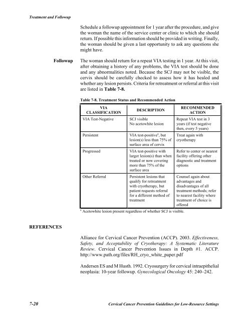 Reference Manual - IARC Screening Group