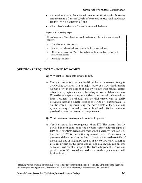 Reference Manual - IARC Screening Group