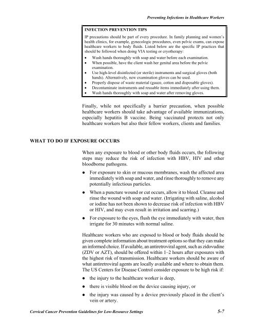 Reference Manual - IARC Screening Group