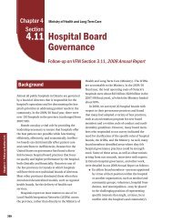 4.11: Hospital Board Governance - Auditor General of Ontario