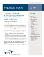 Regulatory Notice 09-49 - finra