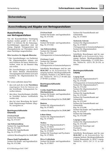 Download des Artikels - Kassenärztliche Vereinigung Sachsen