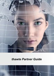 thawte Partner Guide - VeriSign