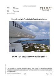 Power density in proximity to radiating antennas - Terma