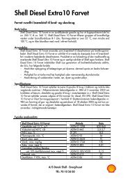 Shell Diesel Extra Farvet - dlg