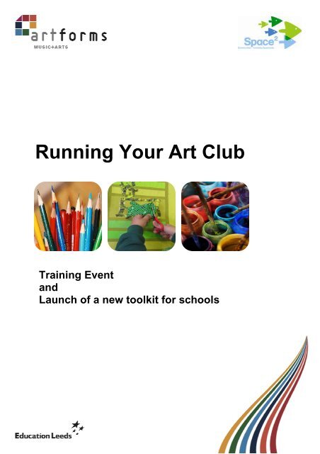 running your art club flyer and booking form artforms running your art club