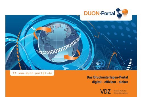 Das Druckunterlagen-Portal digital - effizient - sicher