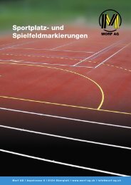 Sportplatz- und Spielfeldmarkierungen (PDF 164KB) - Morf AG