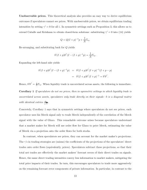 Cross-Asset Speculation in Stock MarketsÃ¢ÂˆÂ— - Econometrics at Illinois ...