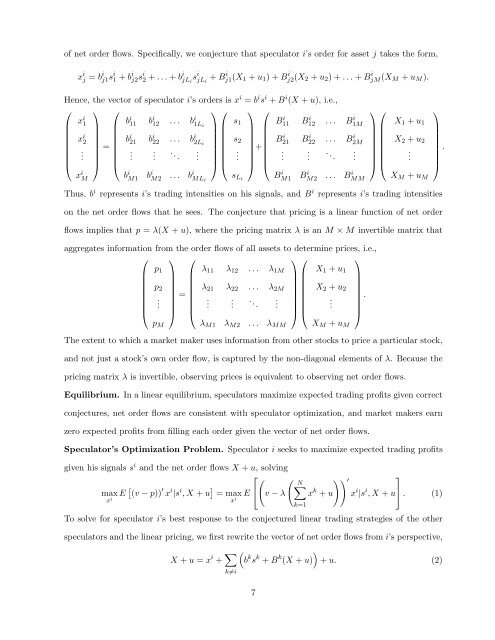 Cross-Asset Speculation in Stock MarketsÃ¢ÂˆÂ— - Econometrics at Illinois ...