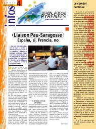 P Y R E N E E S Liaison Pau-Saragosse - Béarn Adour Pyrénées