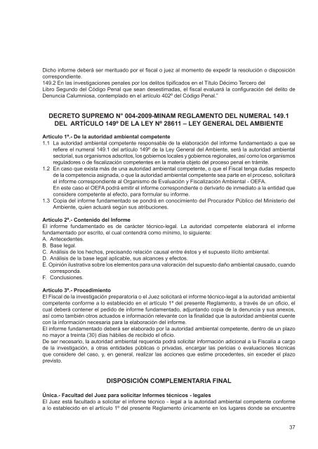 Compendio de la legislación ambiental peruana - CDAM - Ministerio ...