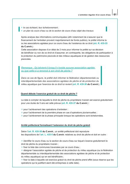 Guide juridique et pratique sur la gestion des milieux aquatiques