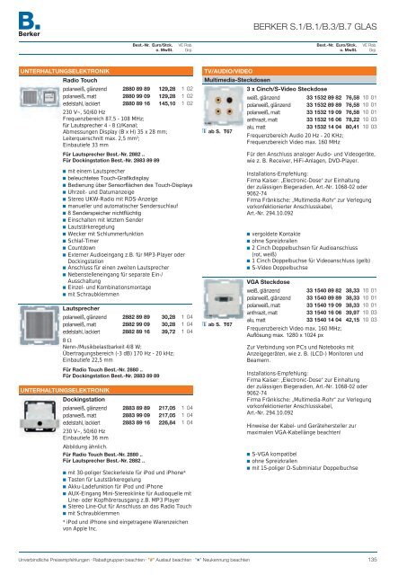 Berker Katalog 2012