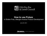 How to Use Pulses in Gluten-Free Product Development