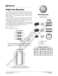 MC10116 Triple Line Receiver - ON Semiconductor