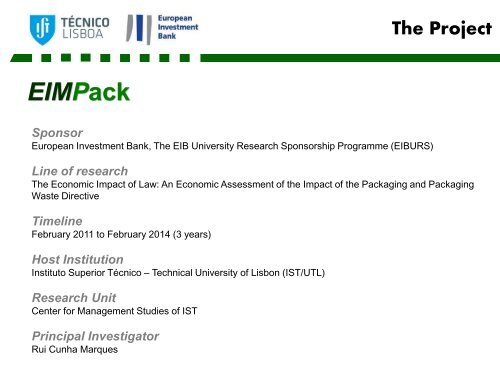 ApresentaÃ§Ã£o do PowerPoint - EIB Institute - European Investment ...