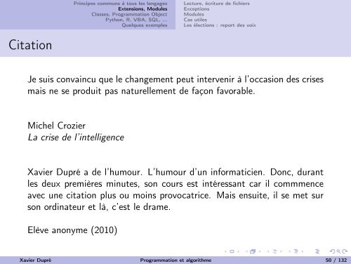 slides_programmation.. - xavierdupre.fr