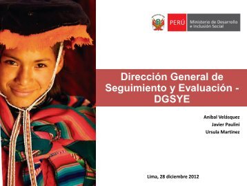 DirecciÃ³n General de Seguimiento y EvaluaciÃ³n - DGSYE