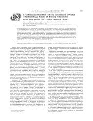 A Mathematical Model for Cathodic Delamination of Coated Metal ...