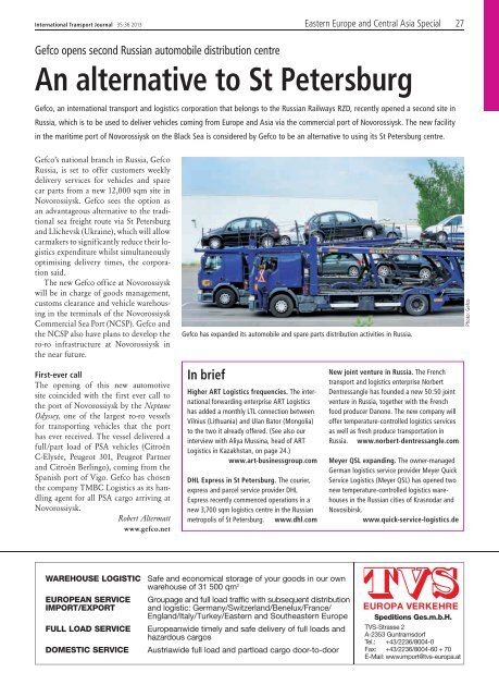 Specials - ITJ | Transport Journal