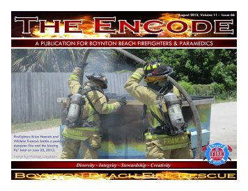 The ENCODE, August 2013 issue - City of Boynton Beach