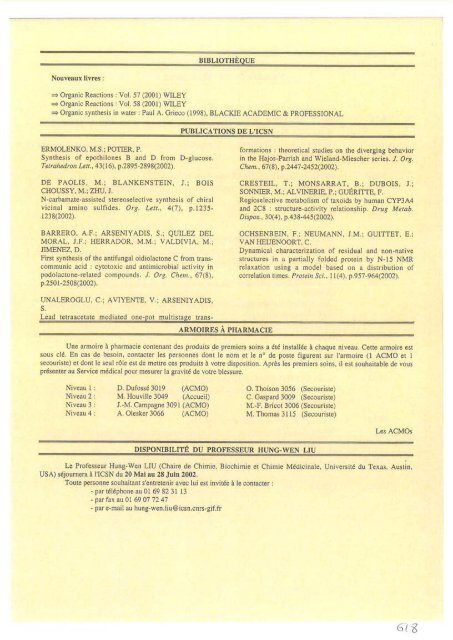 rcsn info - Historique de l'ICSN - CNRS