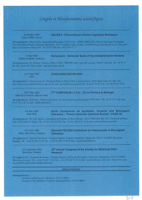 rcsn info - Historique de l'ICSN - CNRS