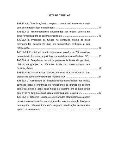 MICROBIOLOGIA DE OVOS COMERCIAIS - UFG