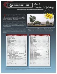 2011 Product Catalog - Gearmore, Inc.